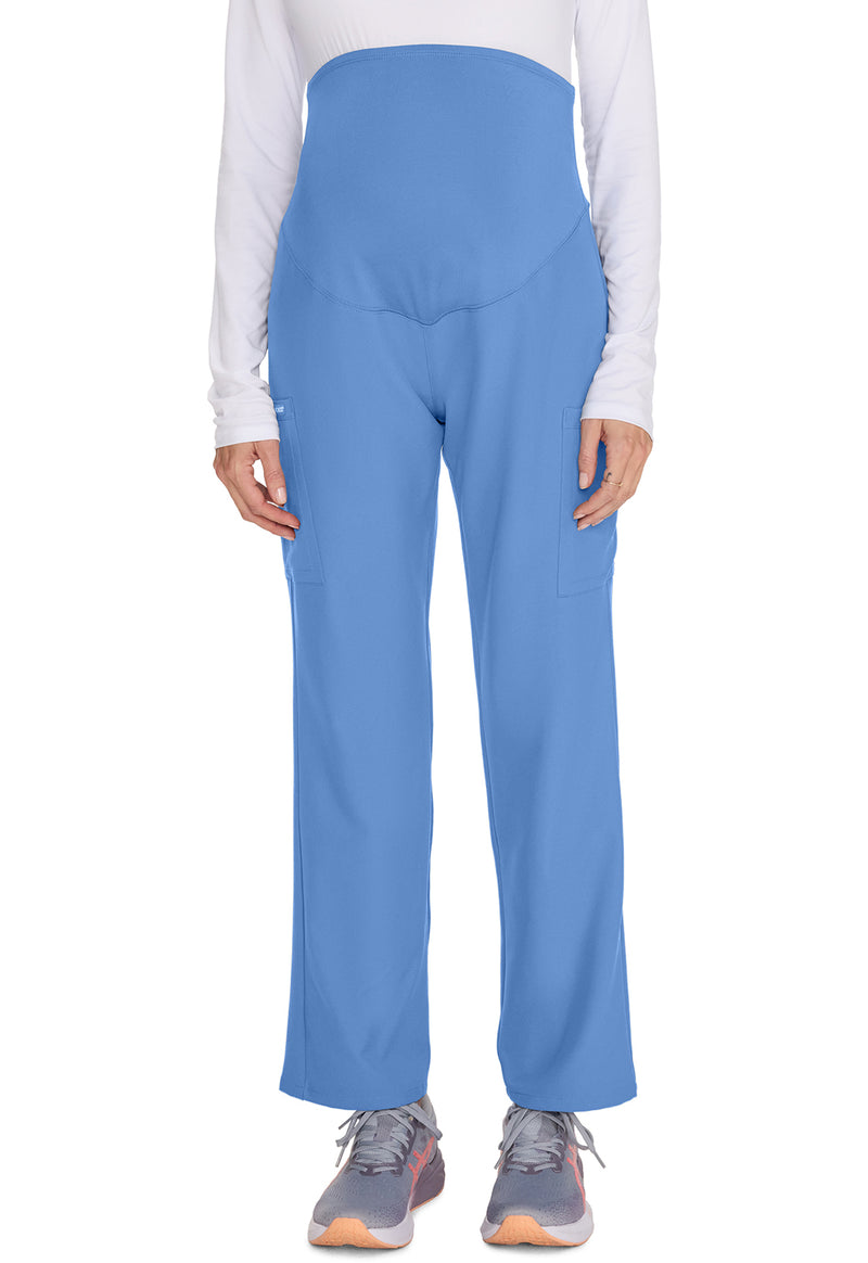 Ciel Blue - Cherokee WW Originals Ultra Women Scrub Pants - Front View