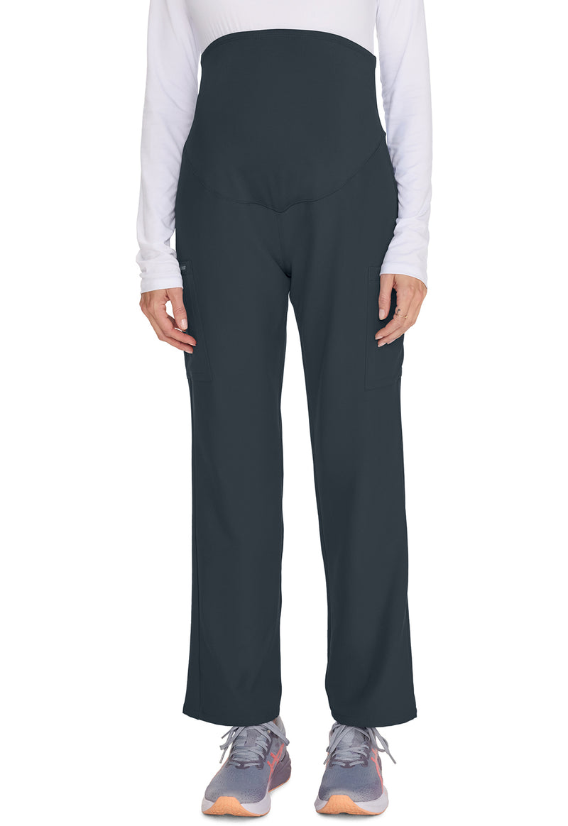 Pewter - Cherokee WW Originals Ultra Women Scrub Pants - Front View