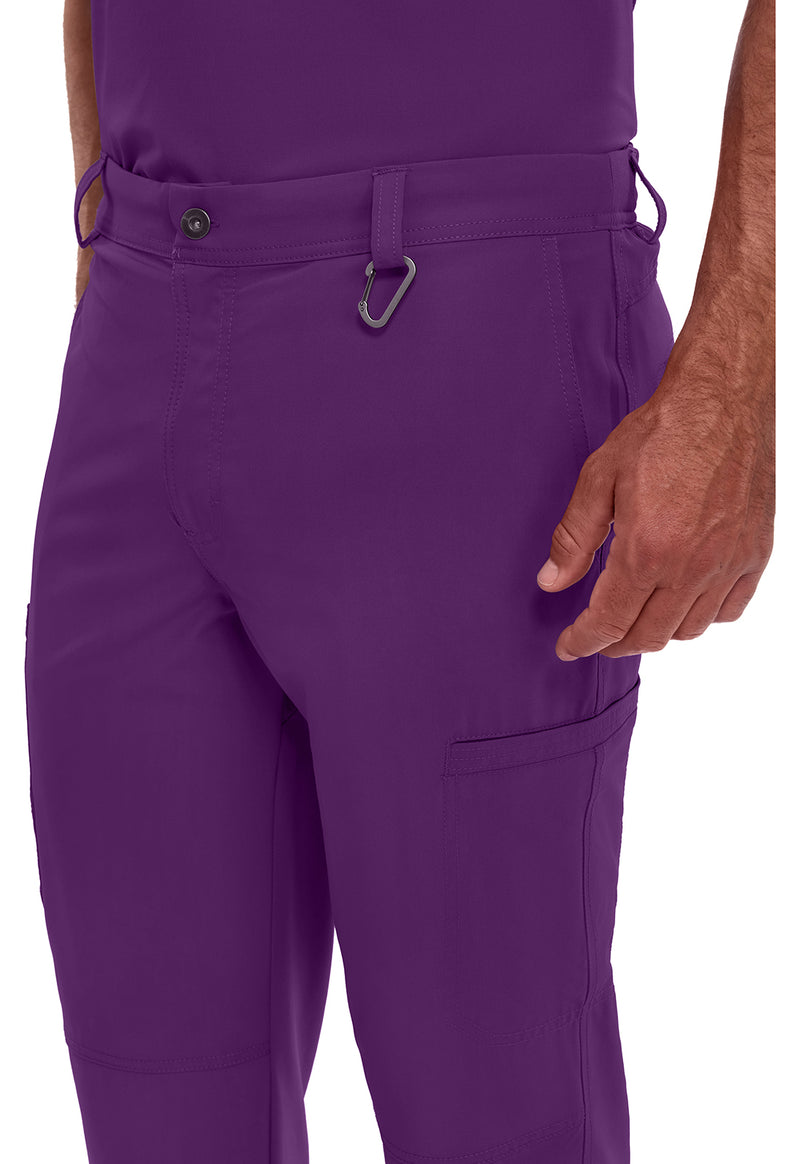 Eggplant - Men's Fly Front Scrub Pants – Regular (View 2)
