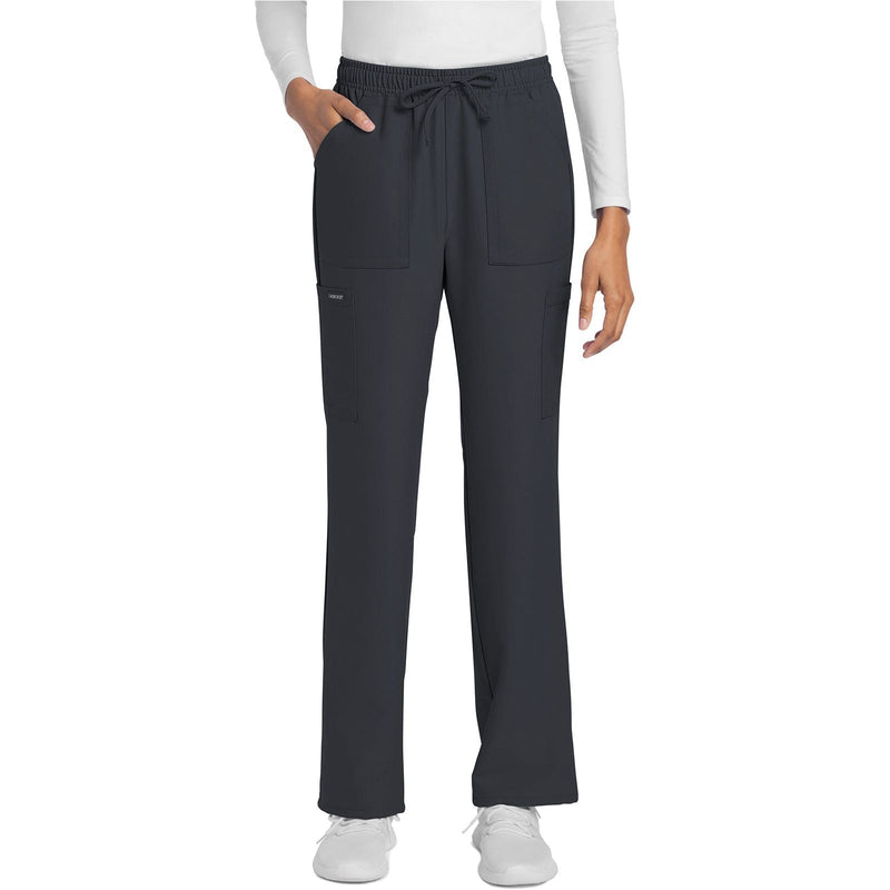pewter - Mid Rise Drawstring Trouser Cargo Pant