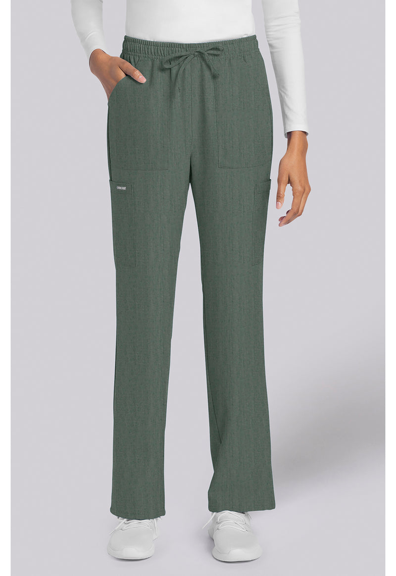Heather Forest Moss - Straight Leg Trouser Pant – Regular