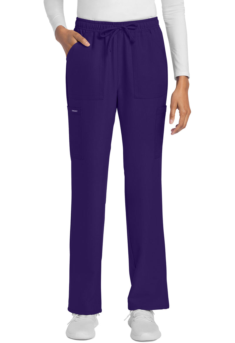 Grape - Cherokee WW Originals Ultra Women Scrub Pants - Front View