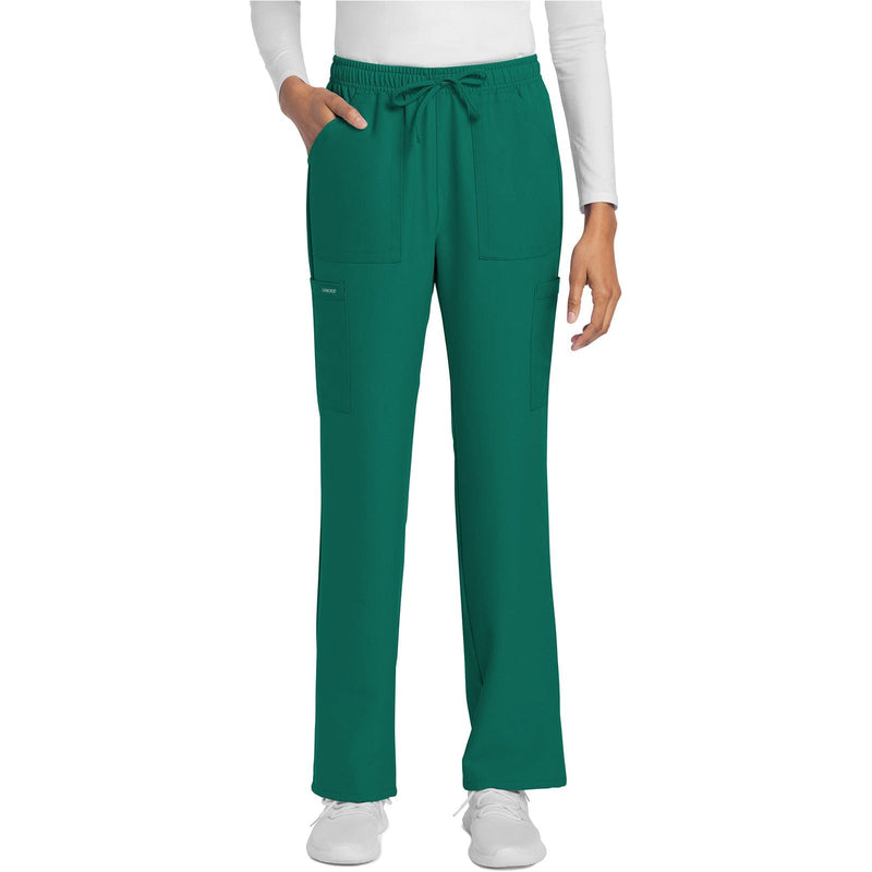 hunter green - Mid Rise Drawstring Trouser Cargo Pant