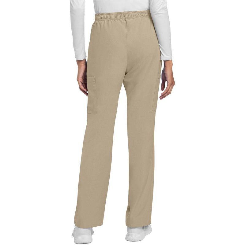 khaki - Mid Rise Drawstring Trouser Cargo Pant