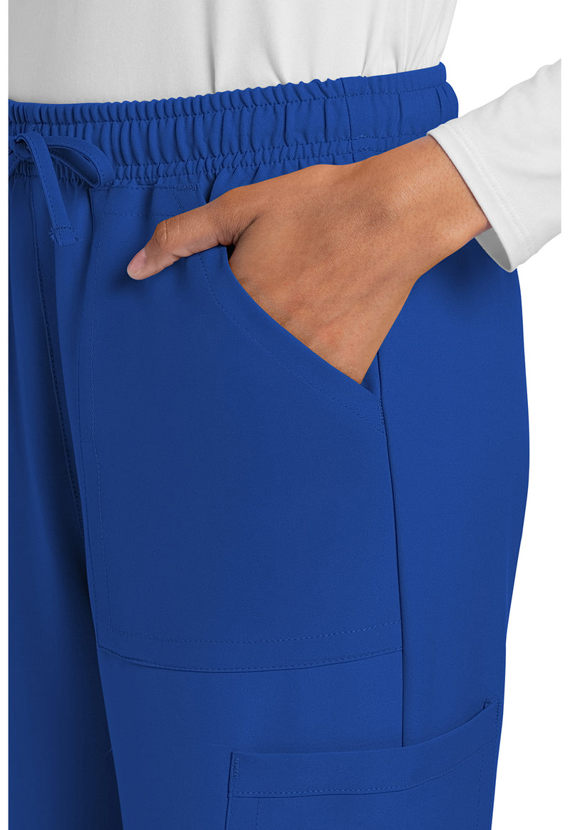 Royal - Women's Mid Rise Drawstring Trouser Cargo Scrub Pants – Regular (View 2)