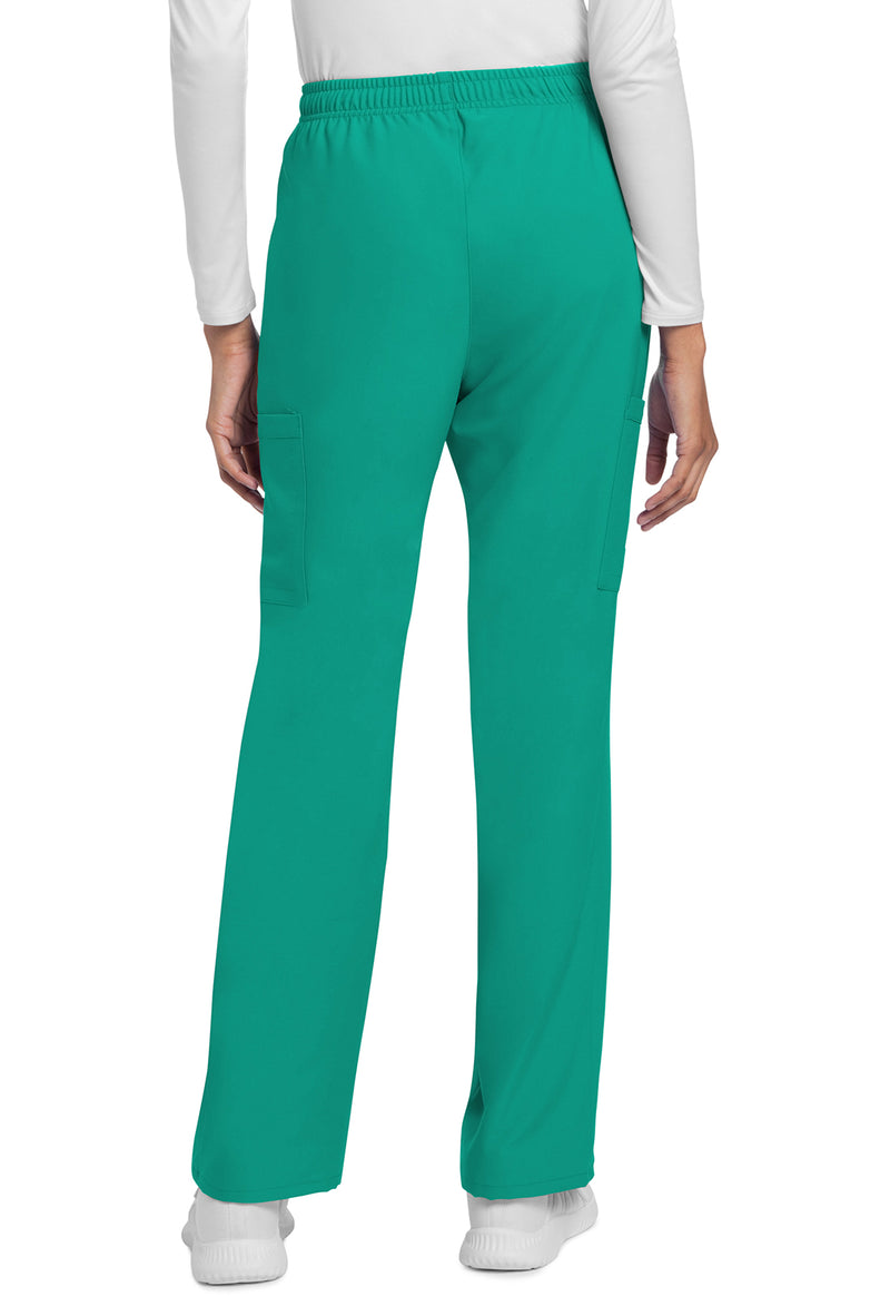 Teal Blue - Cherokee WW Originals Ultra Women Scrub Pants - Back View