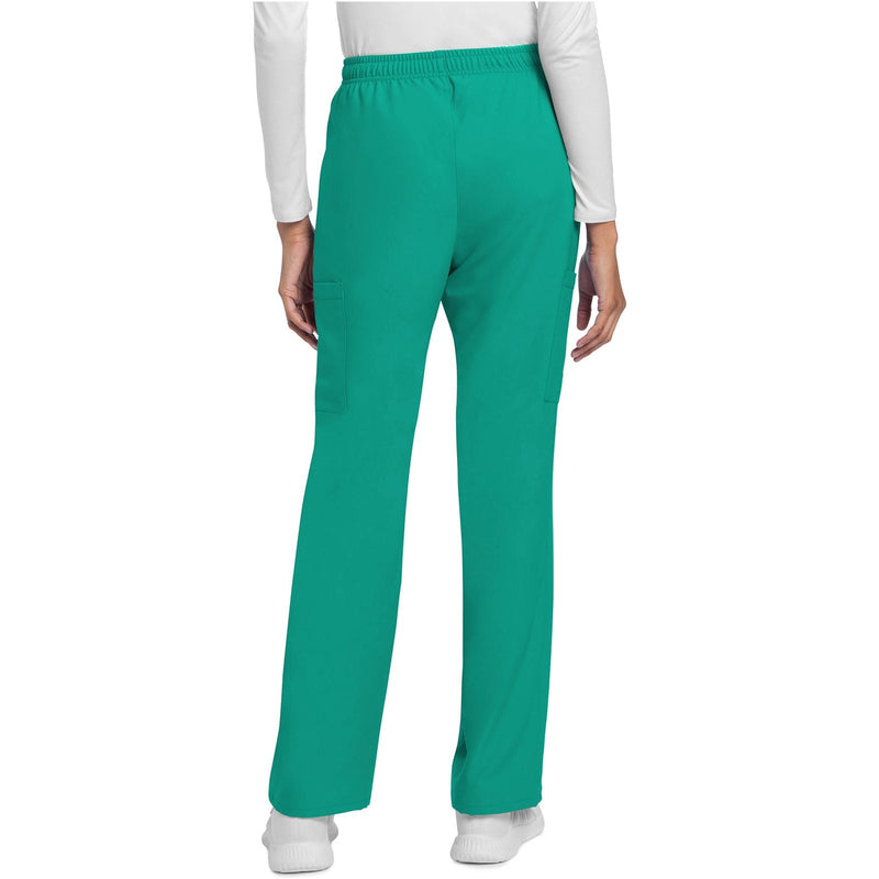 teal blue - Mid Rise Drawstring Trouser Cargo Pant