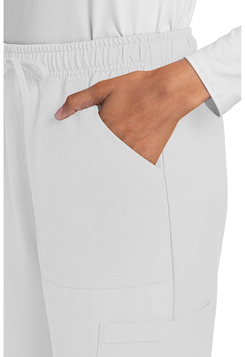 white - Mid Rise Drawstring Trouser Cargo Pant (View 2)