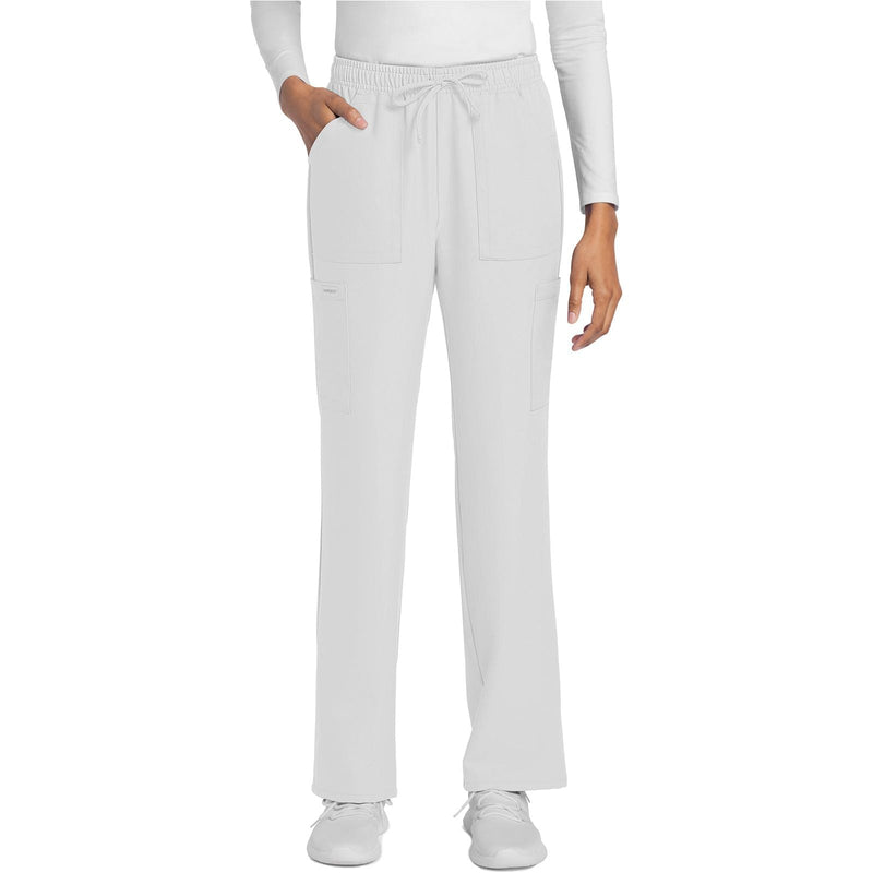 white - Mid Rise Drawstring Trouser Cargo Pant