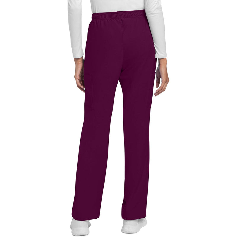 wine - Mid Rise Drawstring Trouser Cargo Pant