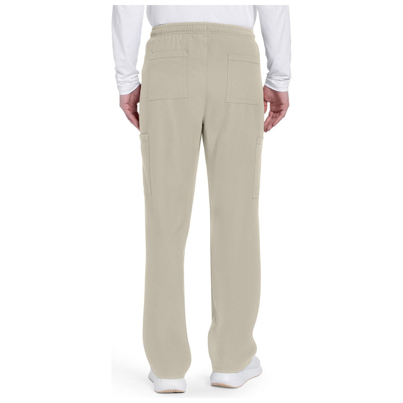 khaki - Men's Mid Rise Zip Fly Straight Leg Pant