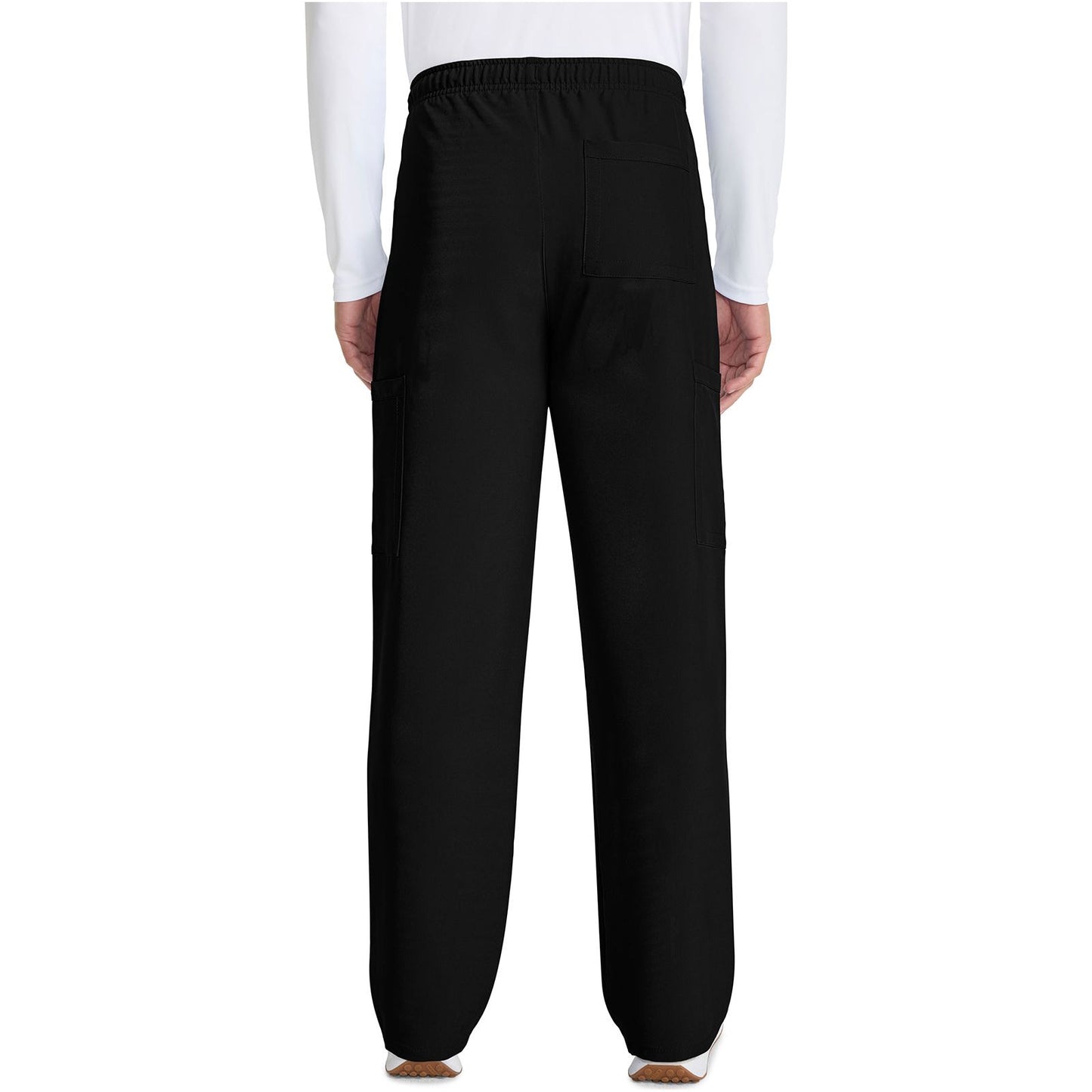 Unisex Mid Rise Drawstring Straight Pant