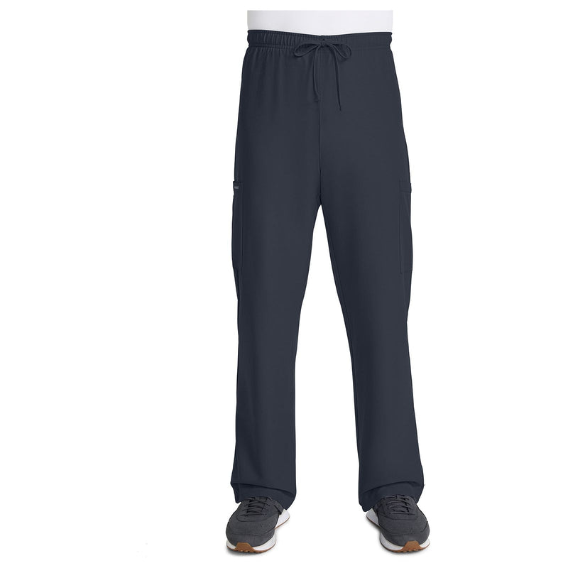 pewter - Unisex Mid Rise Drawstring Straight Pant