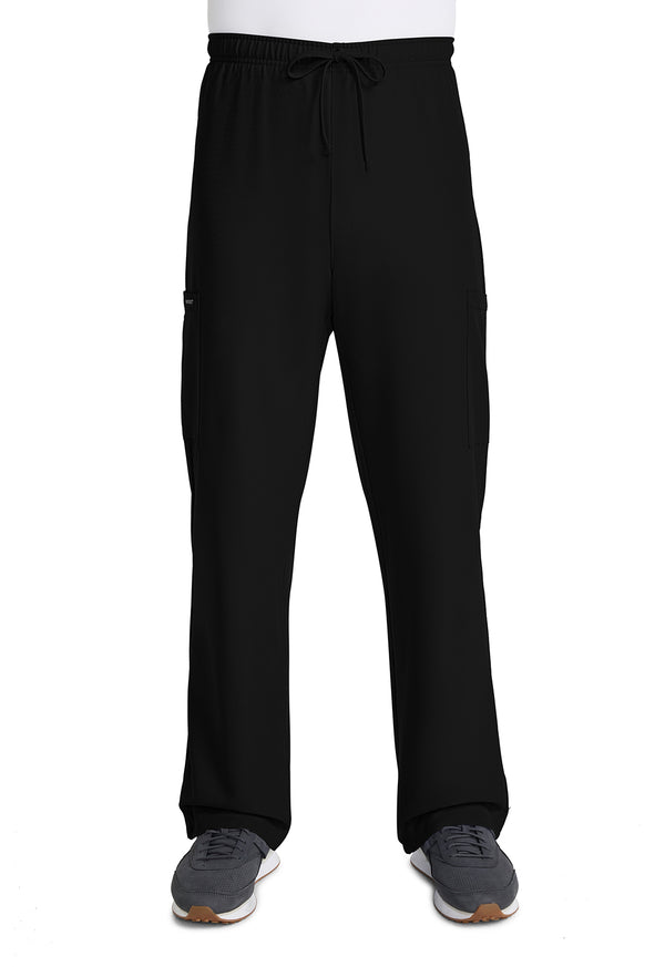 Unisex Mid Rise Drawstring Straight Scrub Pants