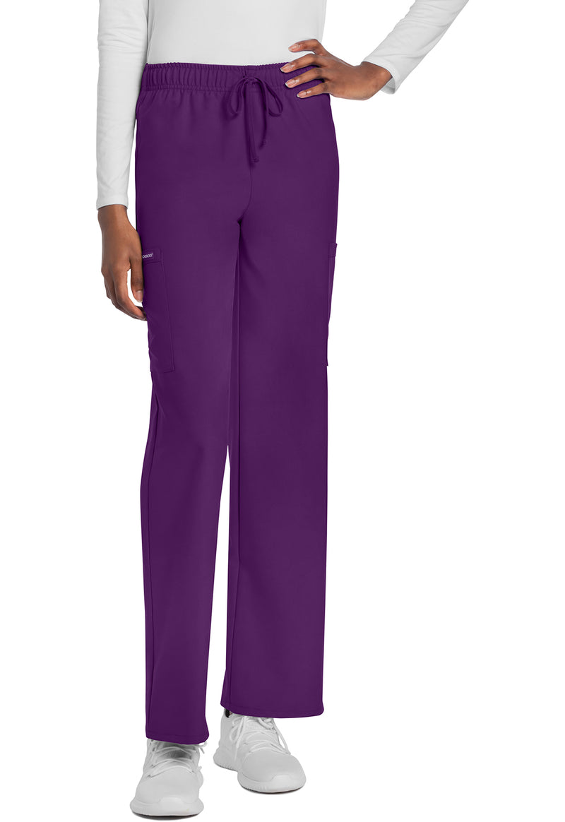 Eggplant - Cherokee WW Originals Ultra Unisex Scrub Pants - Front View