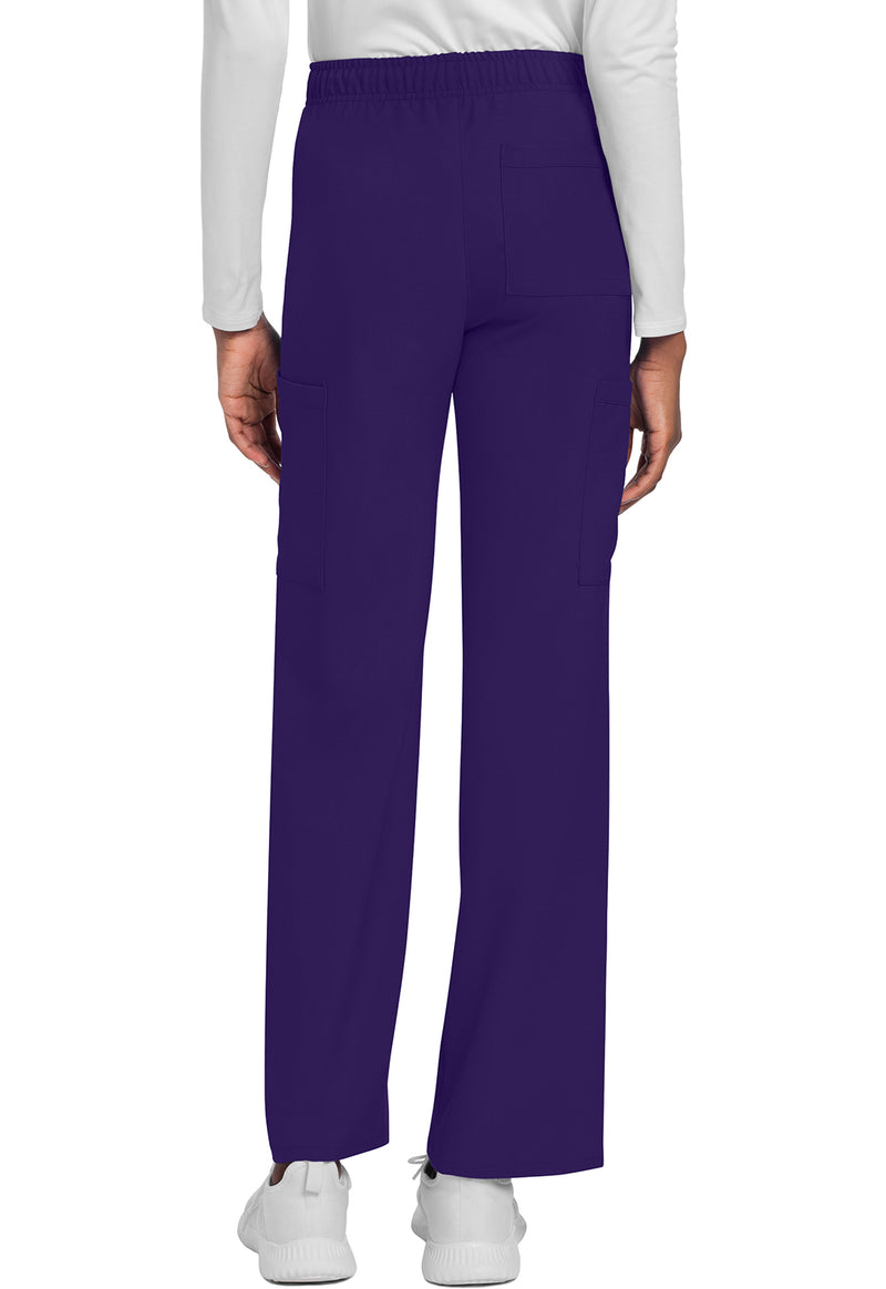 Grape - Cherokee WW Originals Ultra Unisex Scrub Pants - Back View