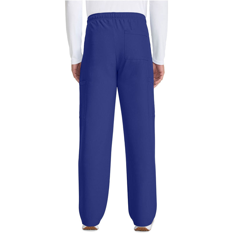 navy - Unisex Mid Rise Drawstring Straight Pant
