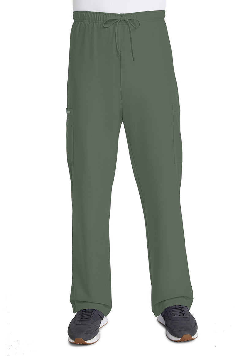 Olive - Cherokee WW Originals Ultra Unisex Scrub Pants - Front View