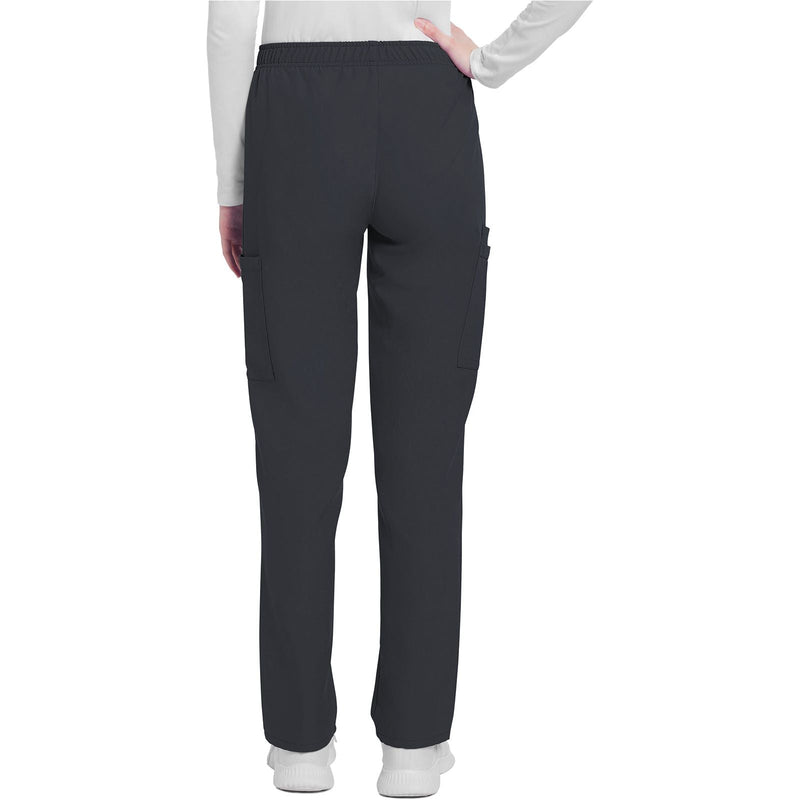 pewter - Mid Rise Pull-on Slim Leg Cargo Pant