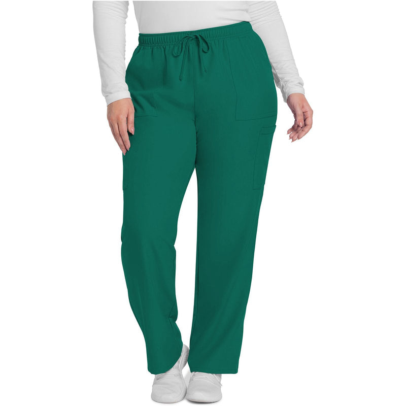 hunter green - Mid Rise Pull-on Slim Leg Cargo Pant