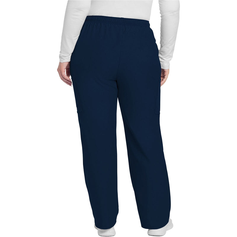 navy - Mid Rise Pull-on Slim Leg Cargo Pant