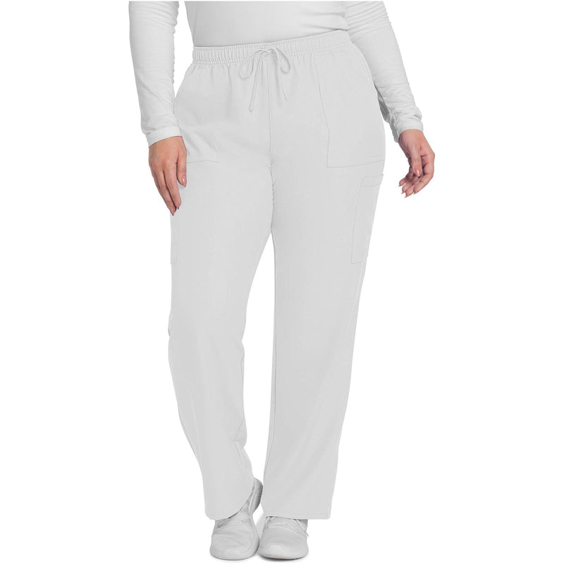 white - Mid Rise Pull-on Slim Leg Cargo Pant