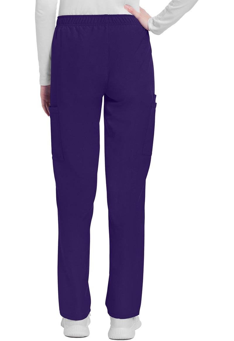 Grape - Cherokee WW Originals Ultra Women Scrub Pants - Back View
