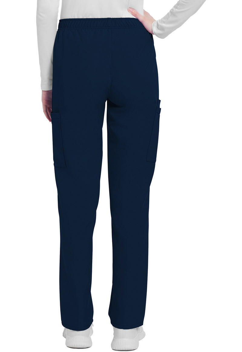 Navy - Cherokee WW Originals Ultra Women Scrub Pants - Back View