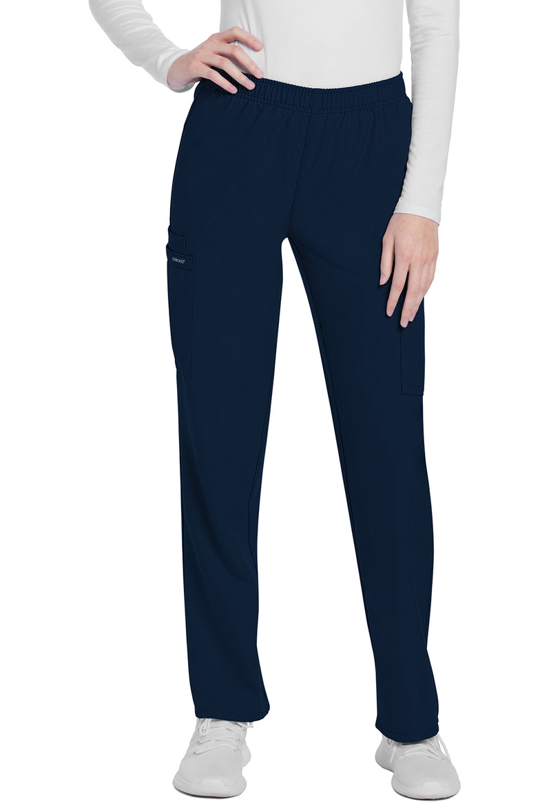 Navy - Cherokee WW Originals Ultra Women Scrub Pants - Front View