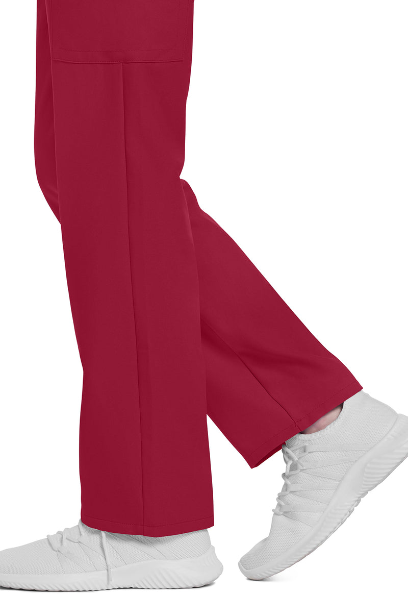 red - Mid Rise Pull-on Slim Leg Cargo Pant (View 4)