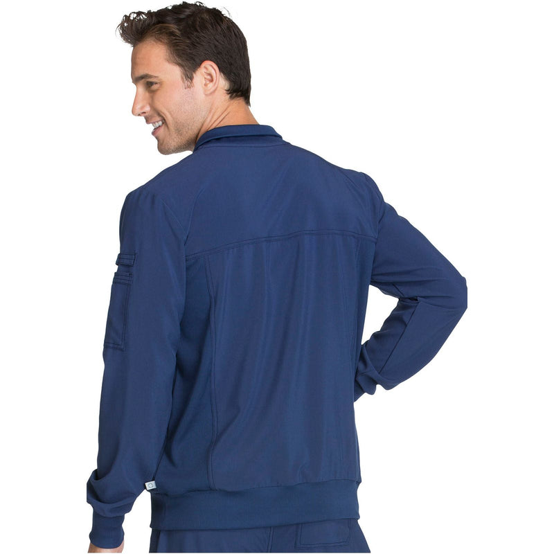 navy - Men's Zip Front Jacket