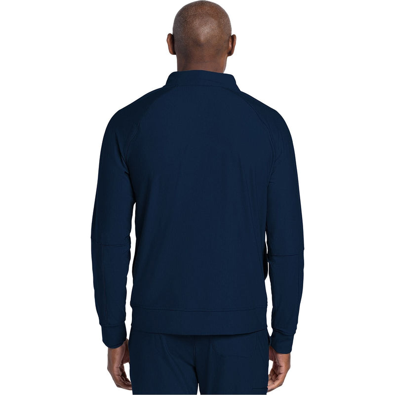 navy - Men's Zip Front Jacket