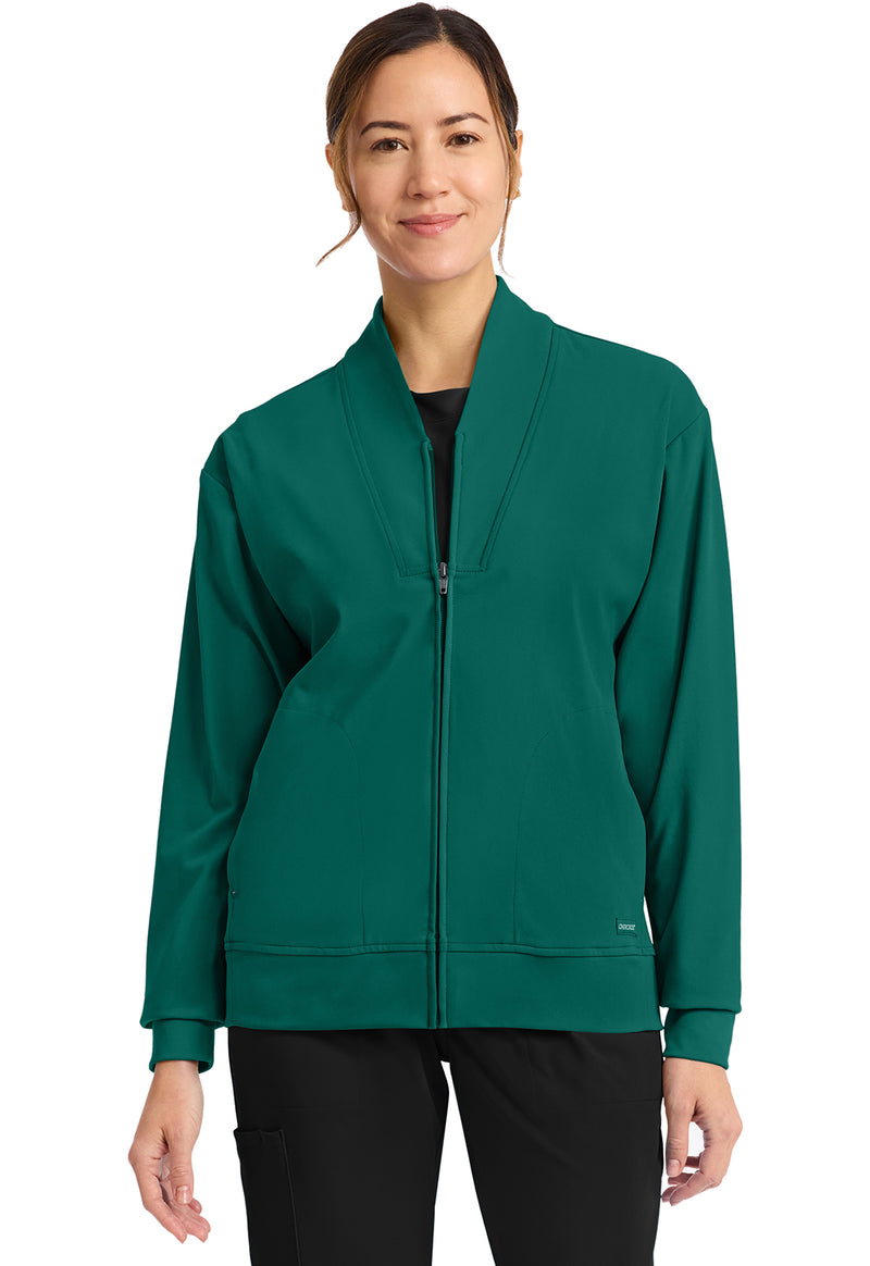 HUNTER - Cherokee Achieve Women Scrub Jacket - Front View