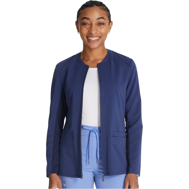 navy - Zip Front Jacket