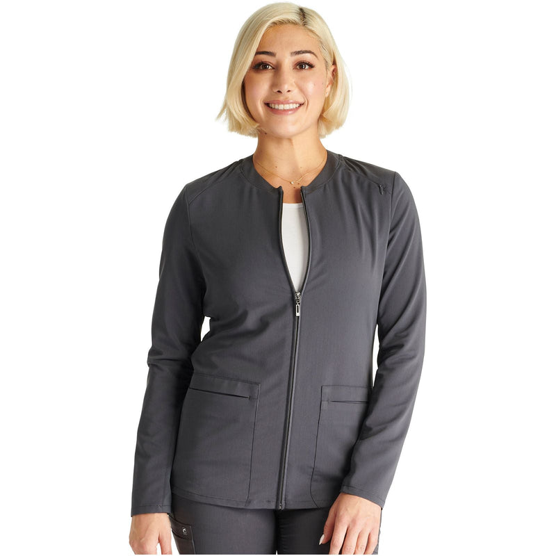 pewter - Zip Front Jacket