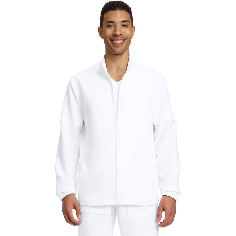 white - Men's Zip Front Jacket
