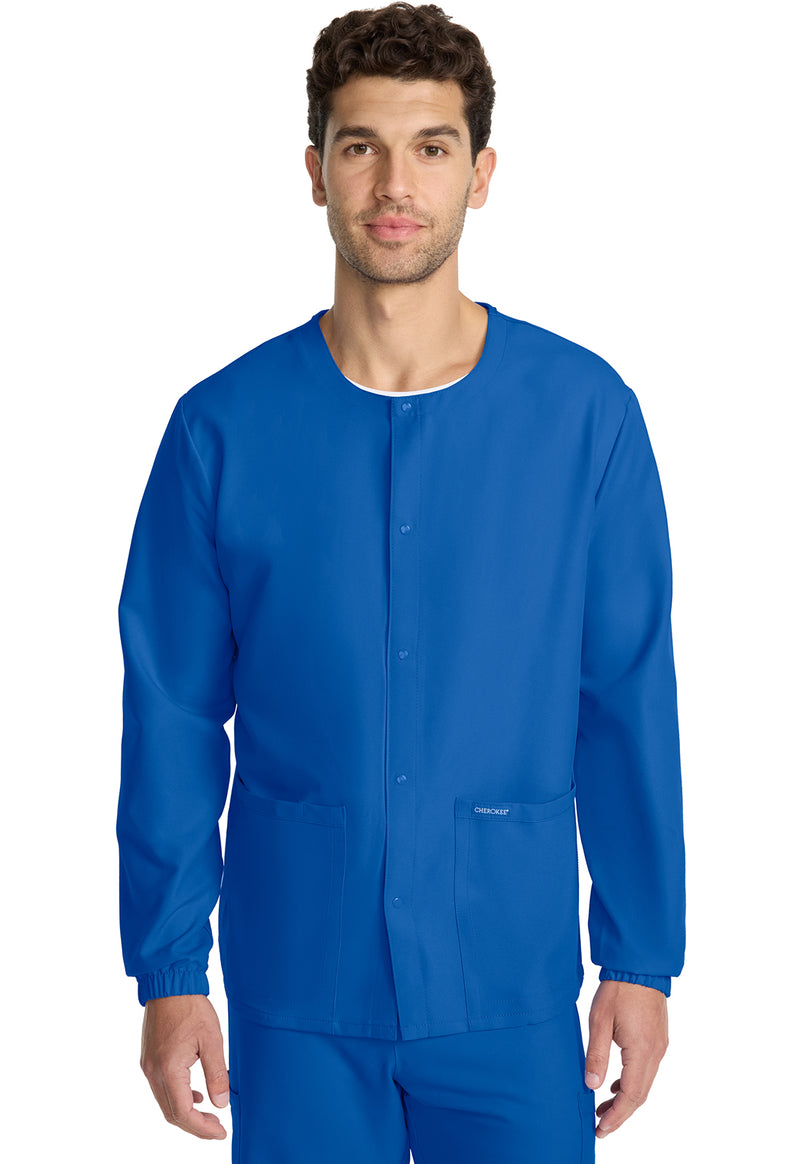 royal - Unisex Snap Front Warm Up Jacket (View 3)