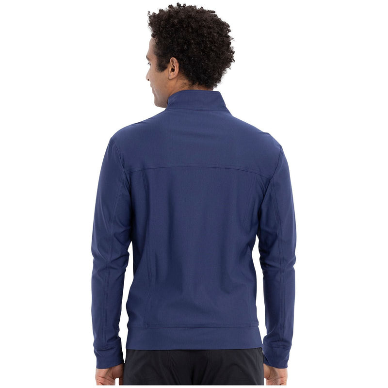 navy - Men's Zip Front Jacket