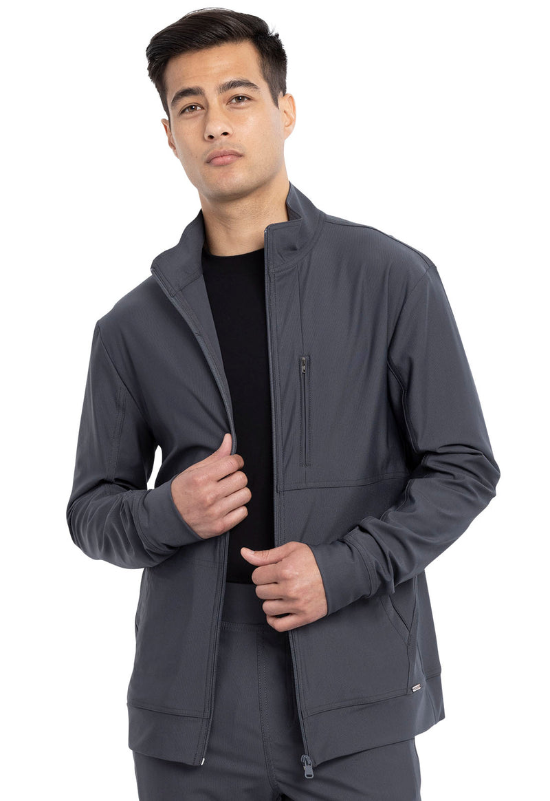 Pewter - Men's Zip Front Jacket