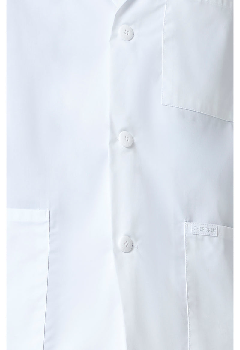white - Tall 32" Men's Consultation Coat (View 4)