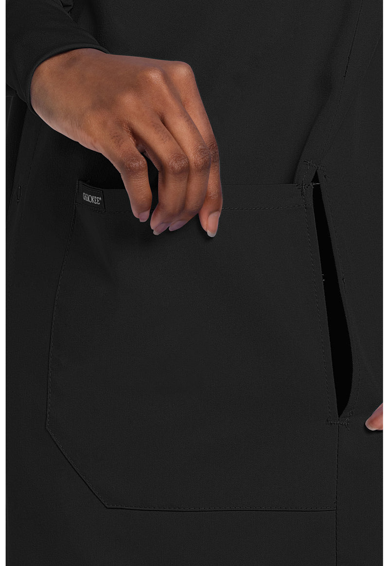 black - 40" Snap Front Lab Coat (View 3)