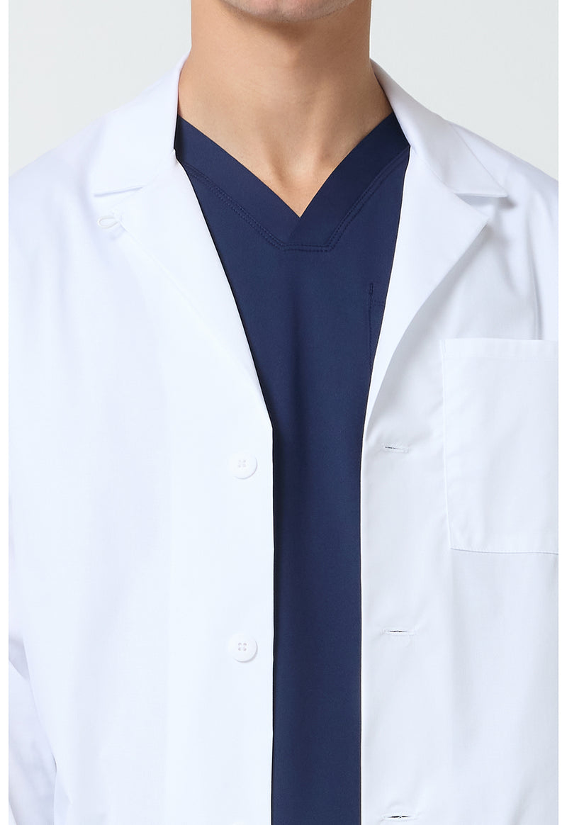 white - Tall 40" Men's Lab Coat (View 2)