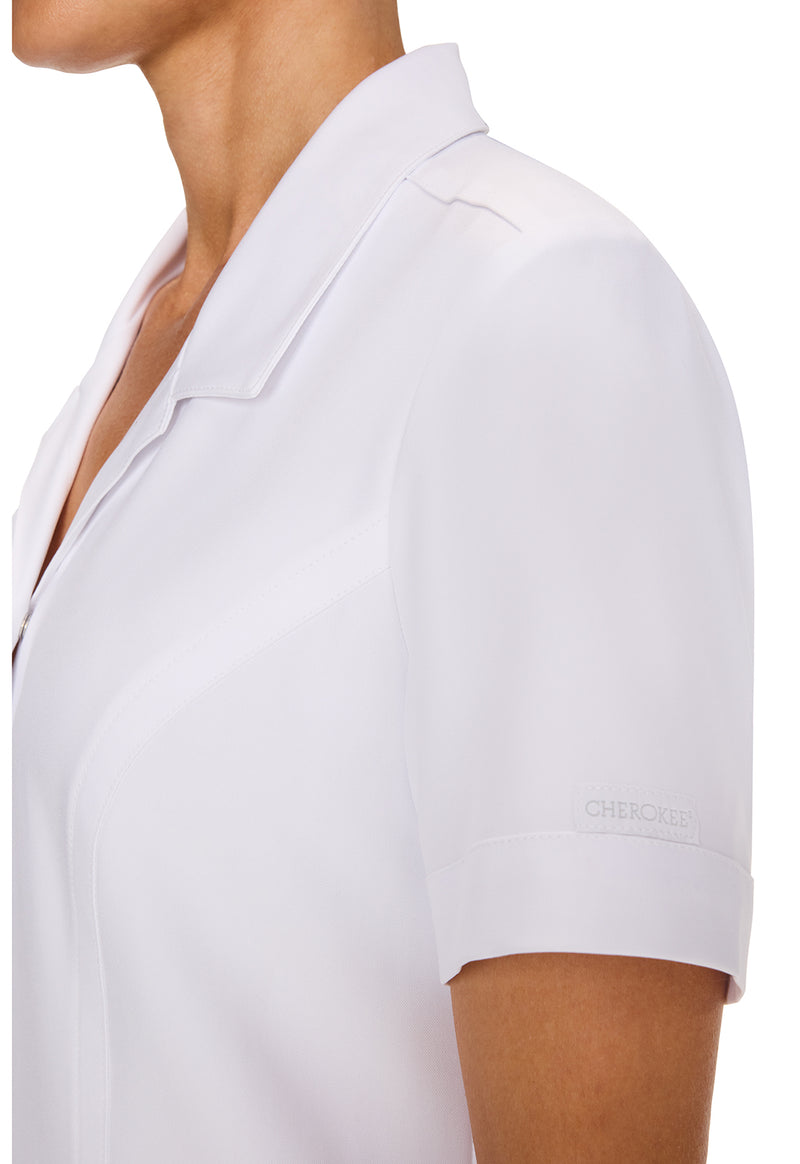 white - Women's Button Front Dress (View 3)