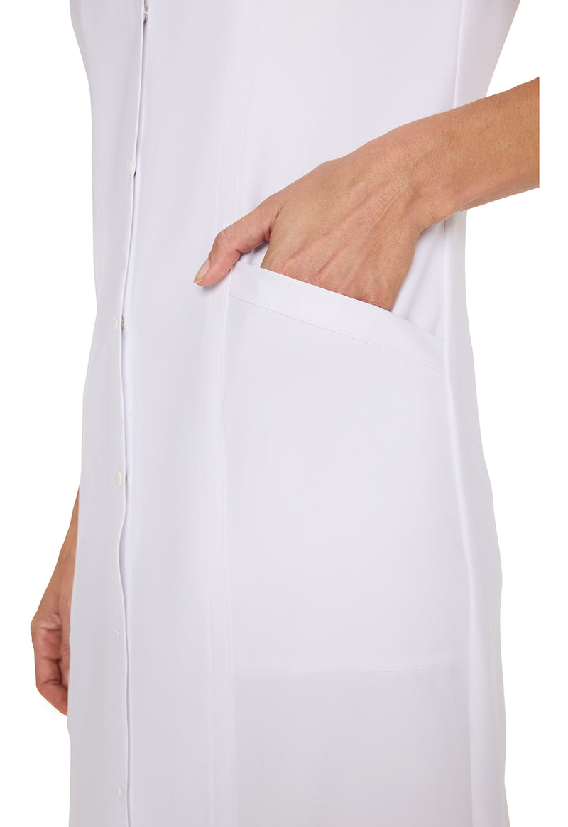 white - Women's Button Front Dress (View 4)