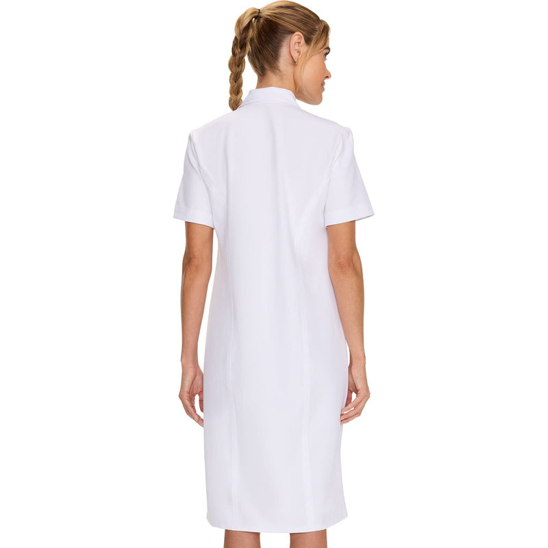 white - Women's Button Front Dress