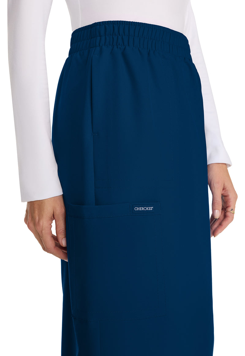 navy - Women's Elastic Waist Skirt (View 4)