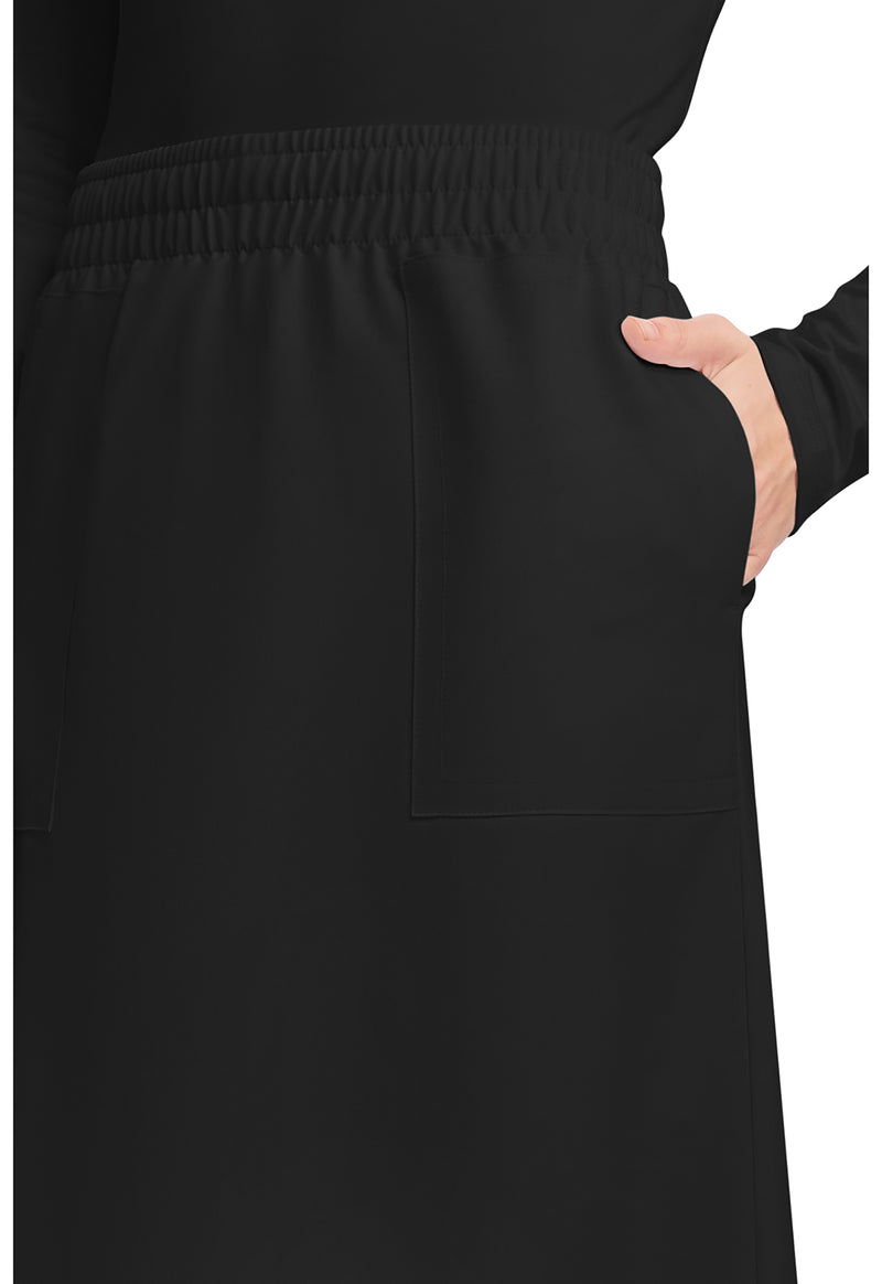 black - Women's 3-Pocket Elastic Waist Skirt (View 2)