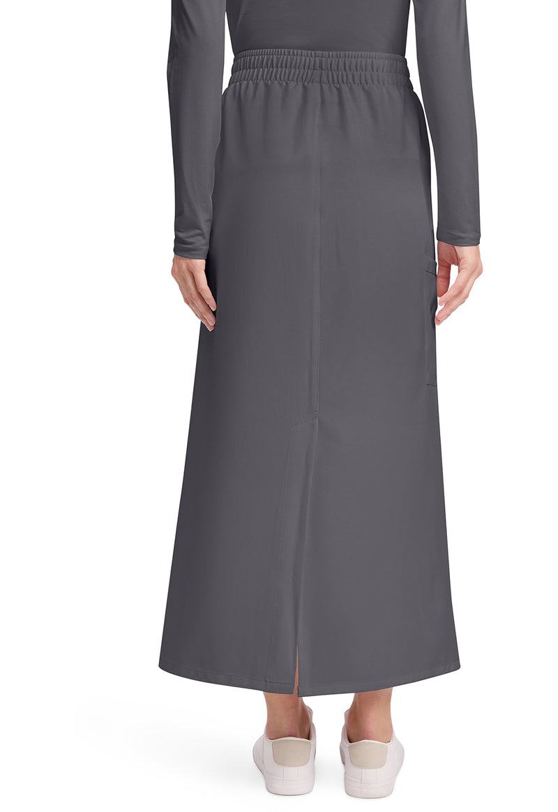 pewter - Women's 3-Pocket Elastic Waist Skirt (Back)