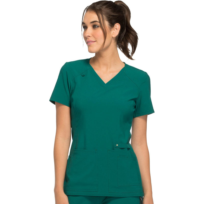 hunter green - V-Neck Top