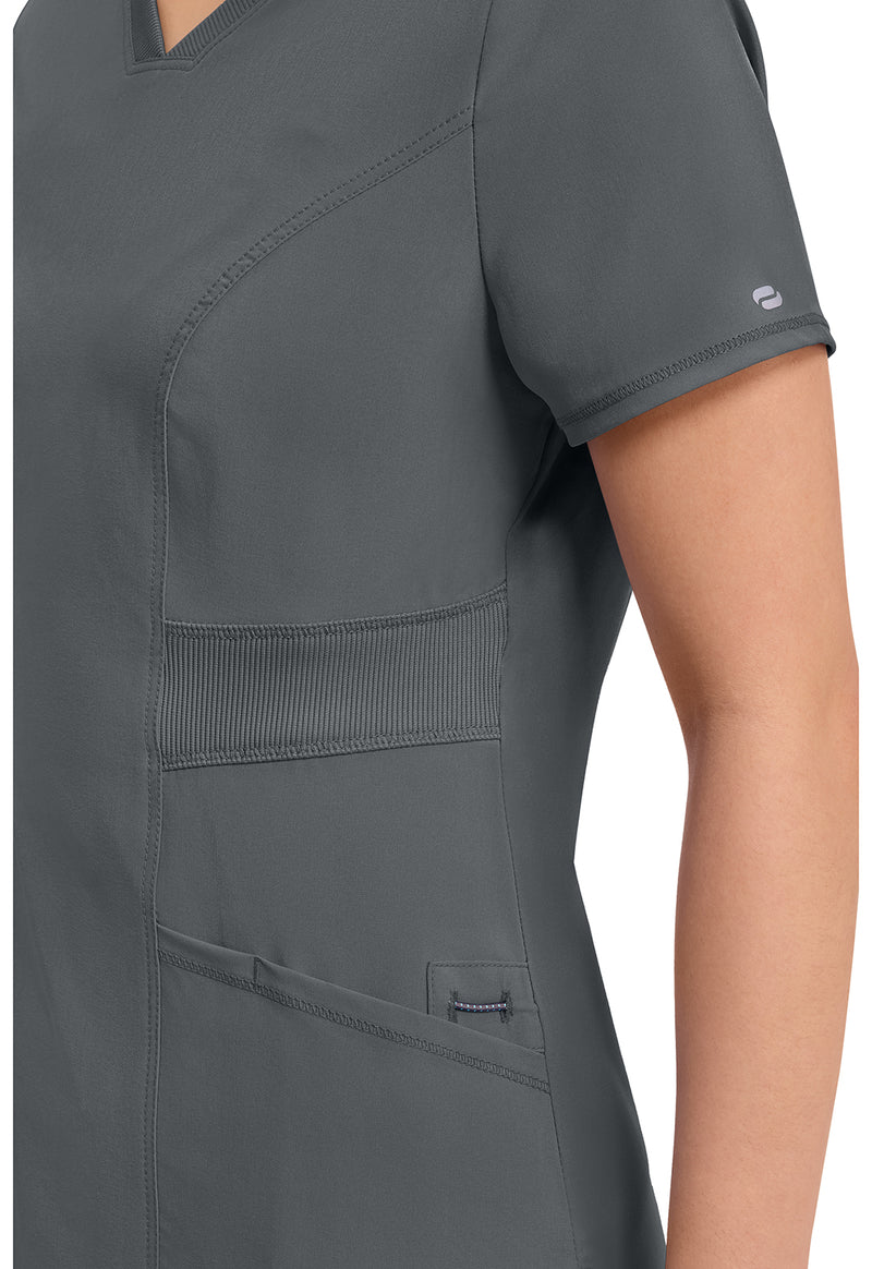 Pewter - V-Neck Top (View 2)
